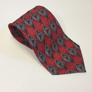 NFL Atlanta Falcons Mens Tie Red Black Grey 100% Silk NFL Football Game-day